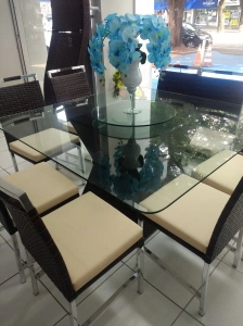 Conjunto Mesa Vitale com 8 cadeiras Imperial